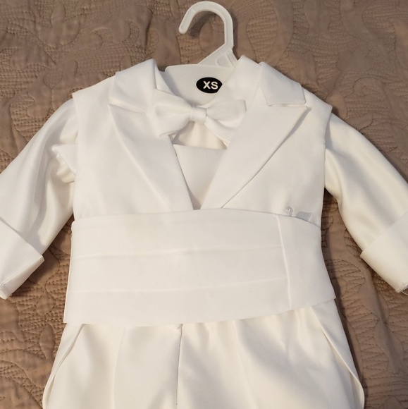 Other - White Christening Suit, Boys Baby 3-6 months
